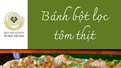 Cách làm Bánh bột lọc tôm thịt