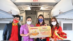 Vietjet khôi phục thêm hai đường bay và đạt mốc vận chuyển 10 triệu hành khách tại Thái Lan