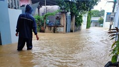 Khánh Hòa: Nhiều tuyến đường giao thông ngập sâu trong nước, chia cắt