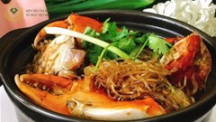 Miến xào cua tay cầm sốt XO thượng hạng
