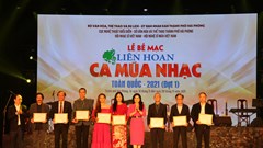 Bế mạc Liên hoan Ca Múa Nhạc toàn quốc 2021 (đợt 1):  Nhiều điểm sáng về nghệ thuật