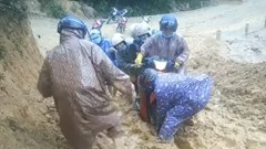 Sớm khắc phục tình trạng sạt lở tại tuyến đường tránh hồ Đồng Mít