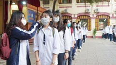 Từ 27.12 thêm 6 quận tại Hà Nội cho học sinh ngừng đến trường vì tăng cấp độ dịch