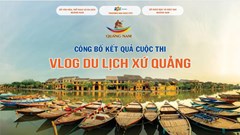 Trao giải Cuộc thi vlog du lịch xứ Quảng