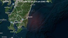 Động đất mạnh 6,4 độ làm rung chuyển vùng biển ngoài khơi Nhật Bản