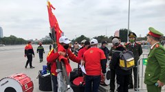 Sân Mỹ Đình sôi động ngay ngày đầu năm mới