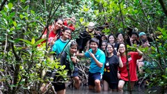 Bạn trẻ xây dựng dự án chống biến đổi khí hậu