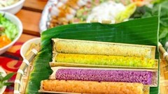 Món thịt nướng ống tre thơm ngon khi ăn cùng cơm lam