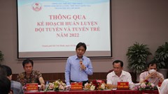 Thứ trưởng Bộ VHTTDL Hoàng Đạo Cương gặp gỡ động viên các đội tuyển tại TP.HCM