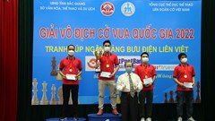 Kết thúc Giải cờ vua toàn quốc 2022