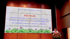 Tập huấn, phổ biến các quy định của pháp luật về công tác tiếp công dân