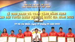 Vinh danh đội tuyển quần vợt trẻ Việt Nam