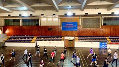 Múa trên nền tranh dân gian Đông Hồ tại Lễ khai mạc SEA Games 31