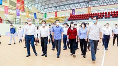 Phó Thủ tướng Vũ Đức Đam kiểm tra công tác chuẩn bị cho SEA Games 31 tại Bắc Ninh và Bắc Giang