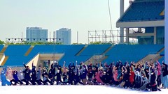 Đội nắng, dồn sức chuẩn bị cho lễ khai mạc SEA Games 31