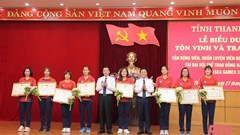 Thanh Hóa tôn vinh, trao thưởng cho các VĐV, HLV giành thành tích xuất sắc tại SEA Games 31