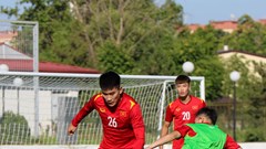 U23 Việt Nam rèn đấu pháp chuẩn bị cho trận đấu với U23 Thái Lan