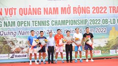 Nhiều tay vợt mạnh góp mặt tại Giải quần vợt tỉnh Quảng Nam mở rộng 2022