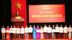 Hải Phòng tuyên dương, khen thưởng 210 gia đình văn hóa tiêu biểu