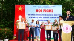 Quảng Ngãi tuyên dương gia đình văn hóa tiêu biểu xuất sắc