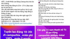 Để ngăn chặn hứa hẹn “việc nhẹ lương cao”