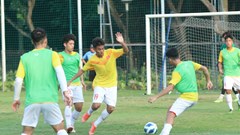 U19 Việt Nam chuẩn bị cho trận đấu với U19 Brunei