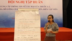 Truyền thông về tác hại của thuốc lá, rượu bia và đồ uống có đường còn ở mức thấp