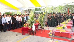Truy điệu và an táng 10 hài cốt liệt sĩ tại Nghĩa trang Liệt sĩ quốc gia Vị Xuyên