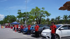 Màn đua nghẹt thở của VF e34 tại giải đua Gymkhana bằng xe điện đầu tiên