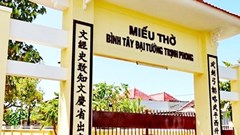 Bảo tồn, phát huy giá trị di tích miếu thờ Bình Tây Đại tướng Trịnh Phong
