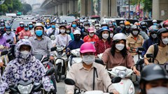 Hà Nội: Thí điểm phân làn ôtô, xe máy trên đường Nguyễn Trãi