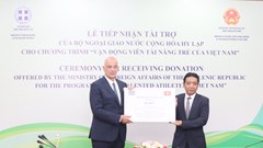 Hy Lạp tặng 50.000 Euro cho thể thao Việt Nam