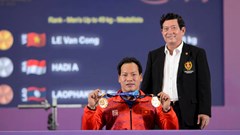 Lực sĩ Lê Văn Công giành HCV ASEAN Para Games 2022
