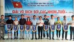 130 VĐV tham gia giải Vô địch bơi các nhóm tuổi Yên Bái năm 2022