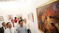 Khai mạc triển lãm mỹ thuật "Truyền thống hiếu học"