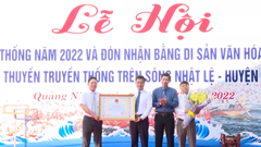 Lễ hội đua thuyền trên sông Nhật Lệ là Di sản văn hóa phi vật thể quốc gia