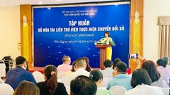 Tập huấn Số hóa tài liệu thư viện thực hiện chuyển đổi số tại Kiên Giang