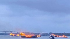 Quảng Nam làm rõ nguyên nhân cháy hàng loạt ca nô tại bến Cửa Đại