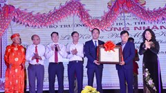 Đón nhận Di sản văn hóa phi vật thể Quốc gia Lễ hội truyền thống Lễ kết chạ Kiều Mai - Phú Mỹ