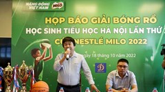 128 đội tham dự giải Bóng rổ Học sinh Tiểu học Hà Nội 2022