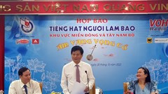 Lần đầu tổ chức Hội thi ca cổ dành cho người làm báo