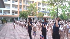Học sinh Hà Nội lan tỏa thông điệp 2K+ phòng chống dịch Covid-19
