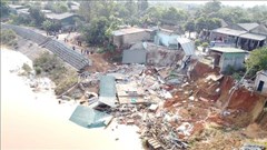 Sạt lở bờ sông ngày càng trầm trọng ở Quảng Trị: Tiếp tục kiến nghị Bộ, ngành hỗ trợ để có nguồn lực ứng phó