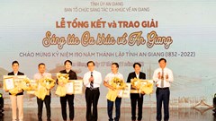 Tổng kết và trao giải sáng tác ca khúc về An Giang