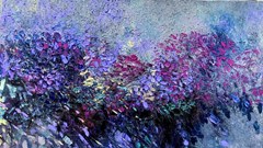 Họa sĩ Hà Nội mang hoa giấy trừu tượng vào Sài Gòn