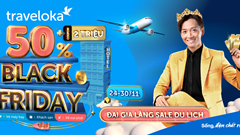 Traveloka tung chiến dịch khuyến mãi trong chương trình Black Friday