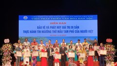 Ứng xử với di sản Thực hành Tín ngưỡng thờ Mẫu