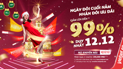 Đại tiệc quà đôi 12/12 từ Vietjet, ưu đãi lên đến 99%