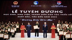 Lễ Tuyên dương HSSV, thanh niên DTTS xuất sắc, tiêu biểu: Cùng “vượt khó vươn lên”