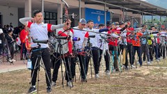 Vĩnh Long tạm dẫn đầu môn bắn cung